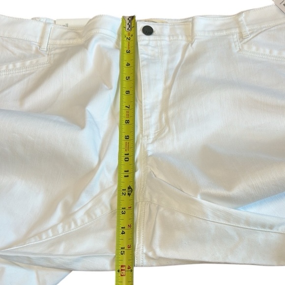 J.Jill white denim jeans PLUS Size 26W,straight leg,slim boyfriend,minimalist - Picture 8 of 9
